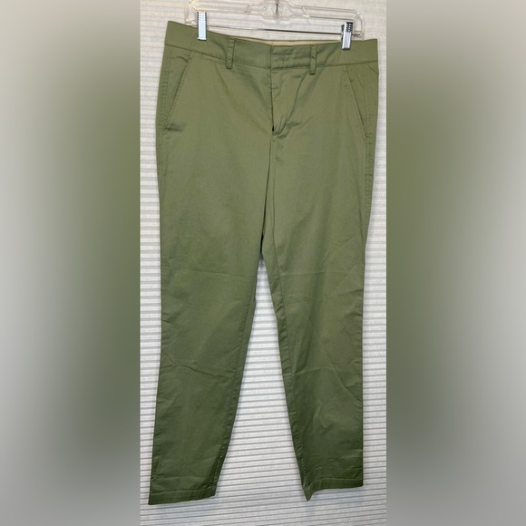 VINCE Women’s Cropped Straight Leg Trouser Pants Sage Green Size 10 L39 W28 - Picture 2 of 12